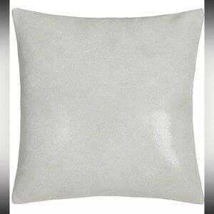 DONNA KARAN HOME 16” Square Clear Lacquer Print Leather Pillow $290